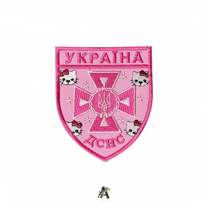Шеврон ДСНС Hello Kitty, розовый