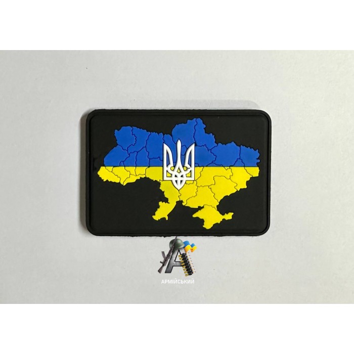 Шеврон ПВХ Карта України (кольоровий)