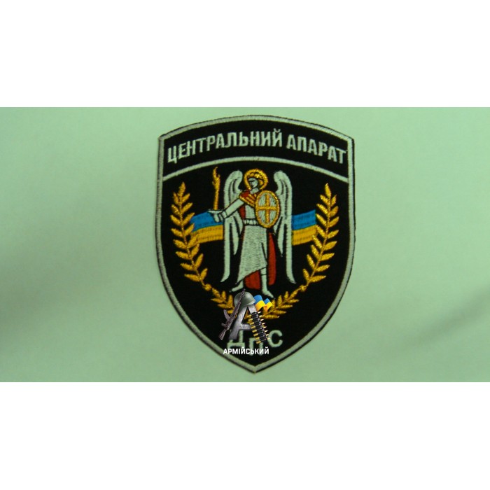 Шеврон ДПС Центральный Аппарат, большой черный
