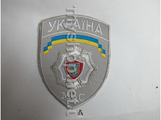 Шеврон МВС сірий
