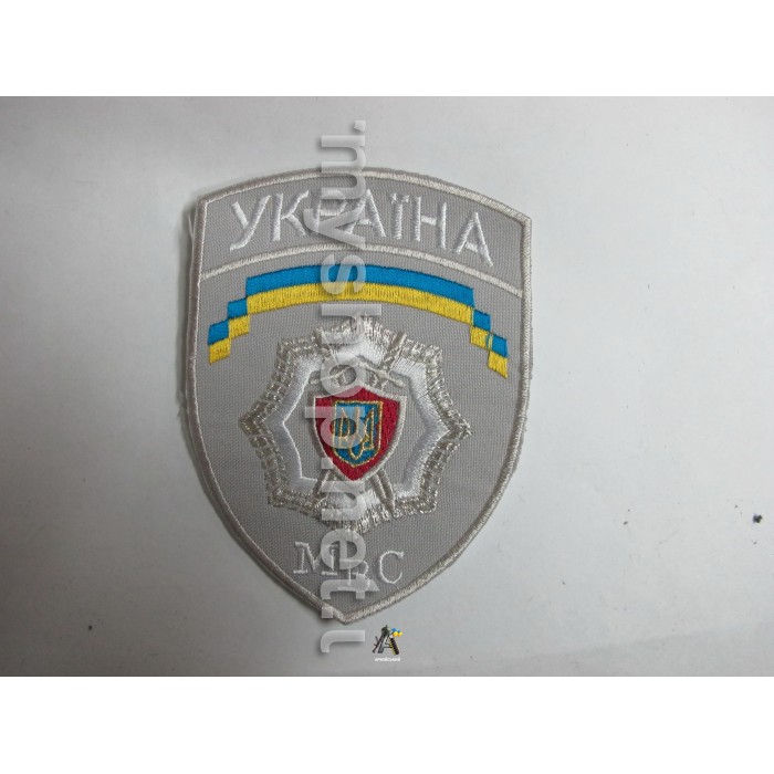 Шеврон МВС сірий