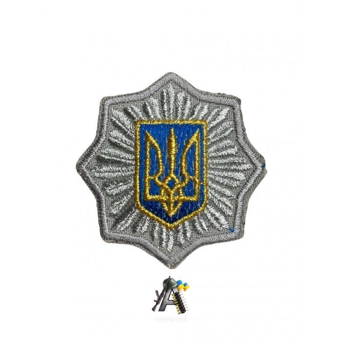 Кокарда МВС бейсболка сіра