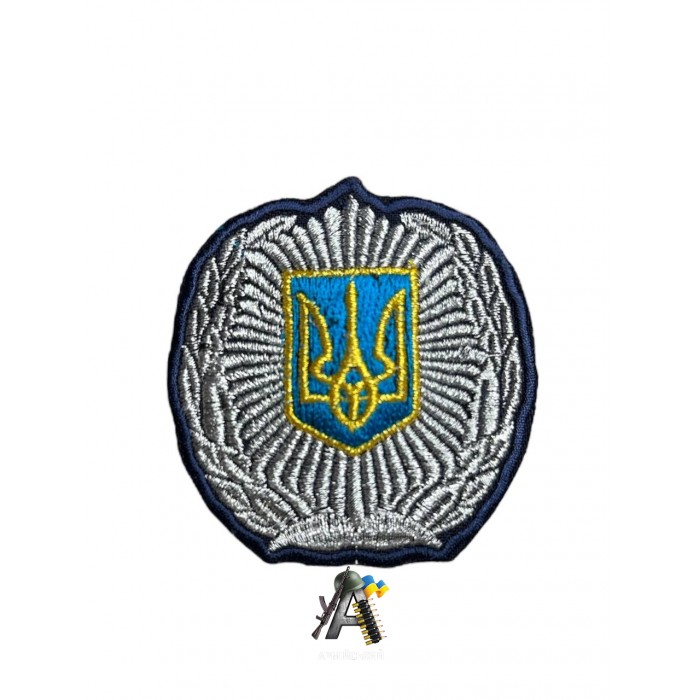 Кокарда МВД темно-синяя