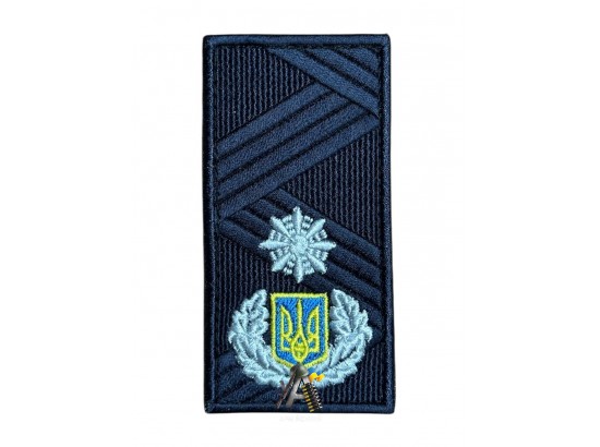 Погон поліції Генерал 2-го ранга Липучка Синій
