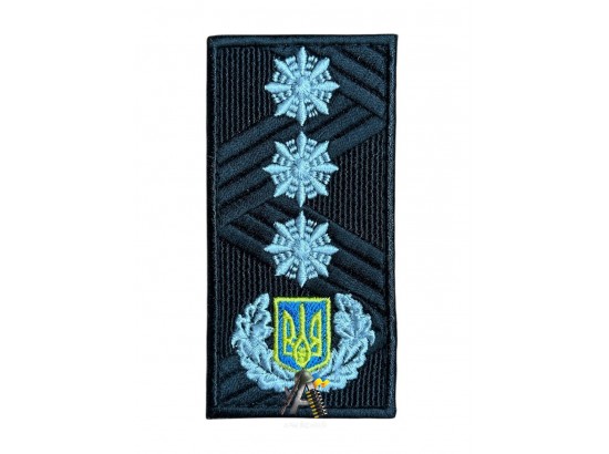 Погон поліції Генерал 3-го ранга Липучка