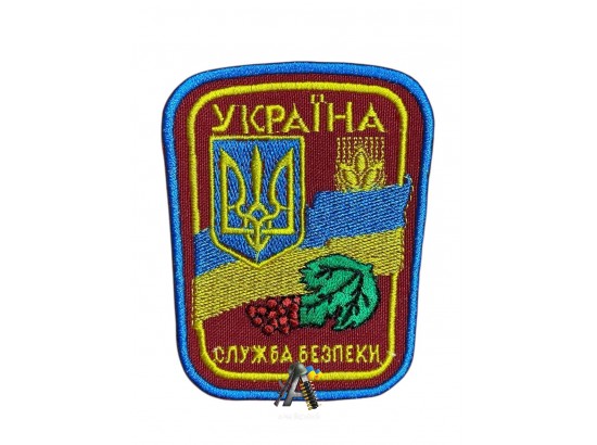 Шеврон СБУ червоний