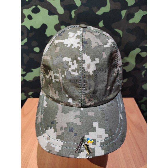 Бейсболка тактическая soft shell піксель